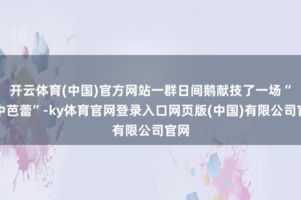 开云体育(中国)官方网站一群日间鹅献技了一场“水中芭蕾”-ky体育官网登录入口网页版(中国)有限公司官网